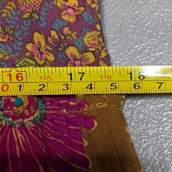 Natural Life Womens S Multicolor Floral Colette Boho Tiered Maxi Dress - Picture 9 of 13